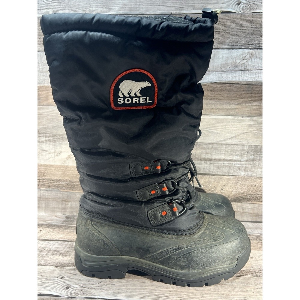 Sorel Snowlion XT Snow Boots NL2134-010 Insulated Mid Calf‎ Size 10 Black